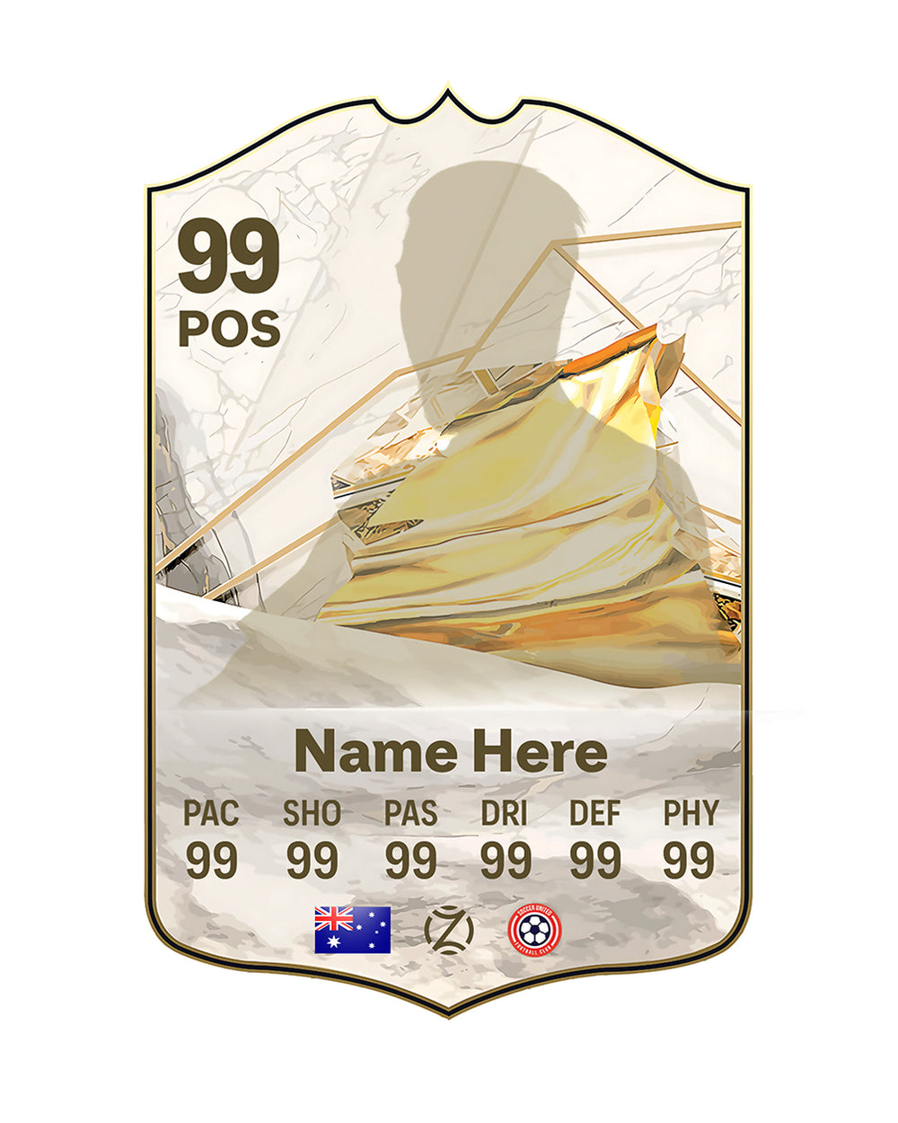 Personalized Football Card | Custom Football Gift | OZ Football Card
