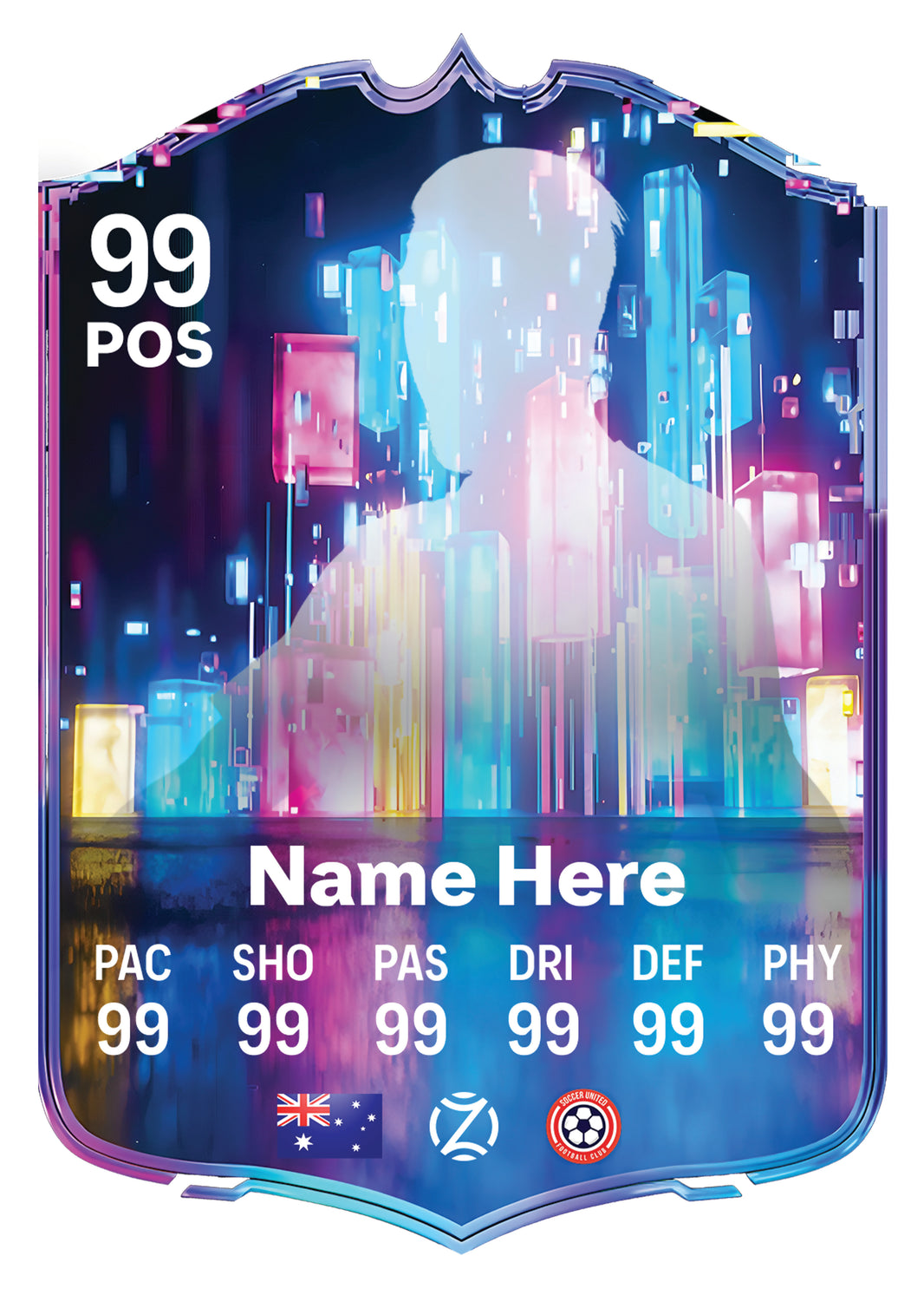 Personalized Football Card | Custom Football Gift | OZ Football Card